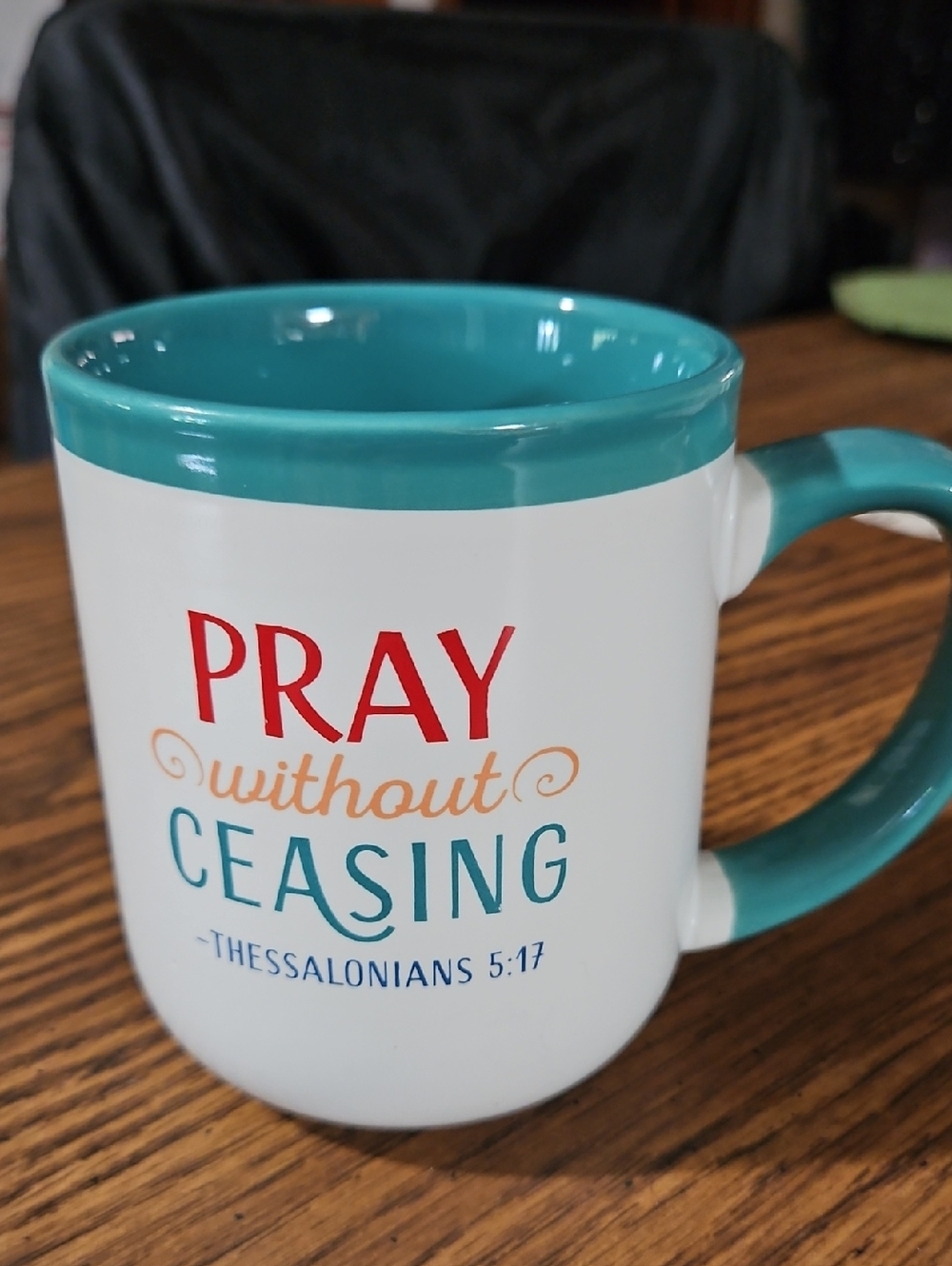 Abbey plus CA Mug - Scripture -  Pray Without Ceasing - Thessalonians 5:17